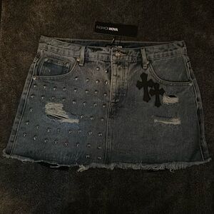 BRAND NEW - Fashion Nova Denim Mini Skirt
